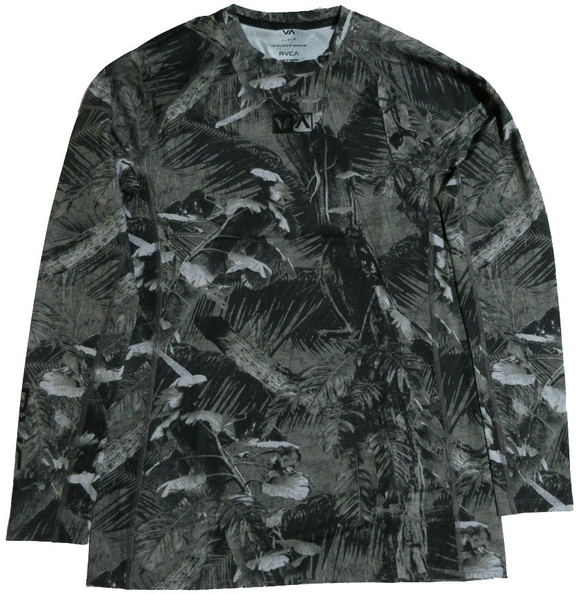 ルーカ メンズ ハワイ ラッシュガード Lサイズ UVカット ストレッチ 長(zhǎng)袖 RVCA BE041855