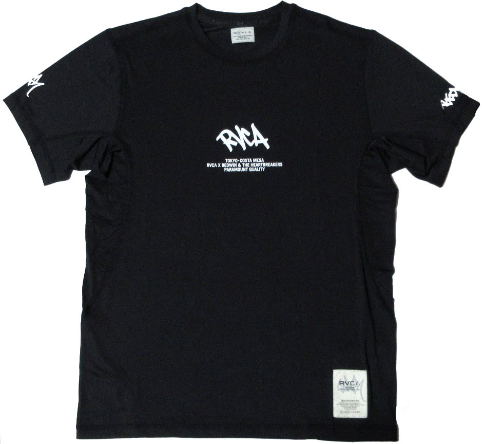RVCA ルーカ メンズ ストレッチ ラッシュガード Sサイズ ブラック STASH YOGGER BE042200