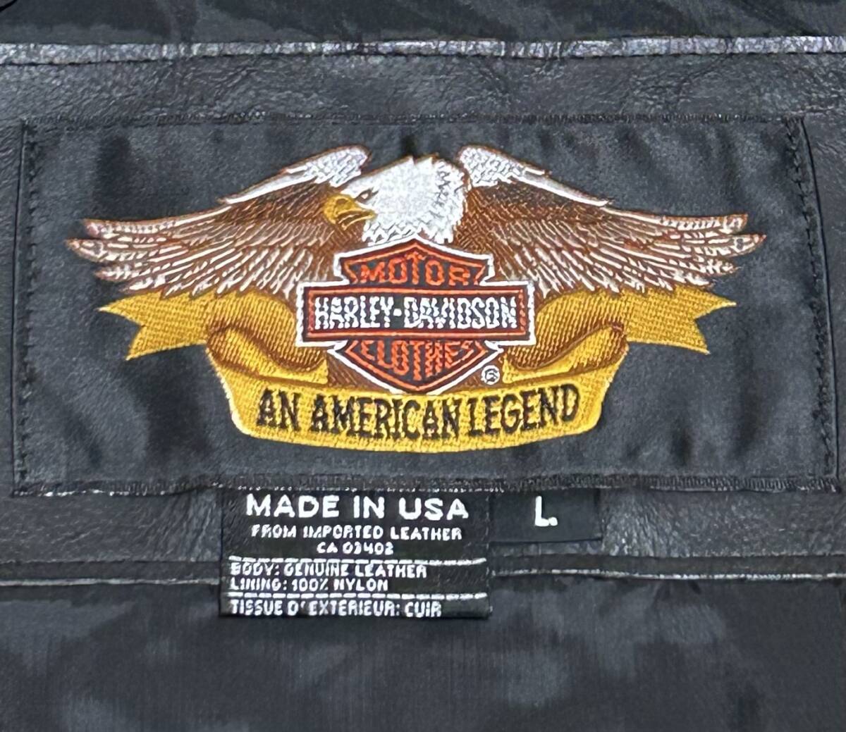 美品【L】米國(guó)制HARLEY ダブルライダース★gpz FATBOYハーレー softail★匿名配送★ショベル　ダイナ　スポスタ