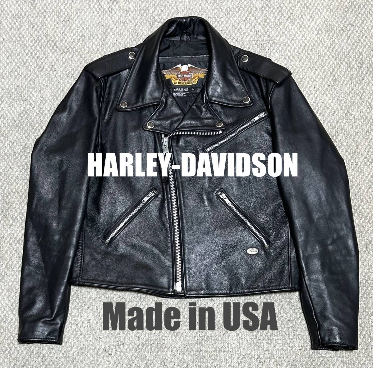 美品【L】米國(guó)制HARLEY ダブルライダース★gpz FATBOYハーレー softail★匿名配送★ショベル　ダイナ　スポスタ