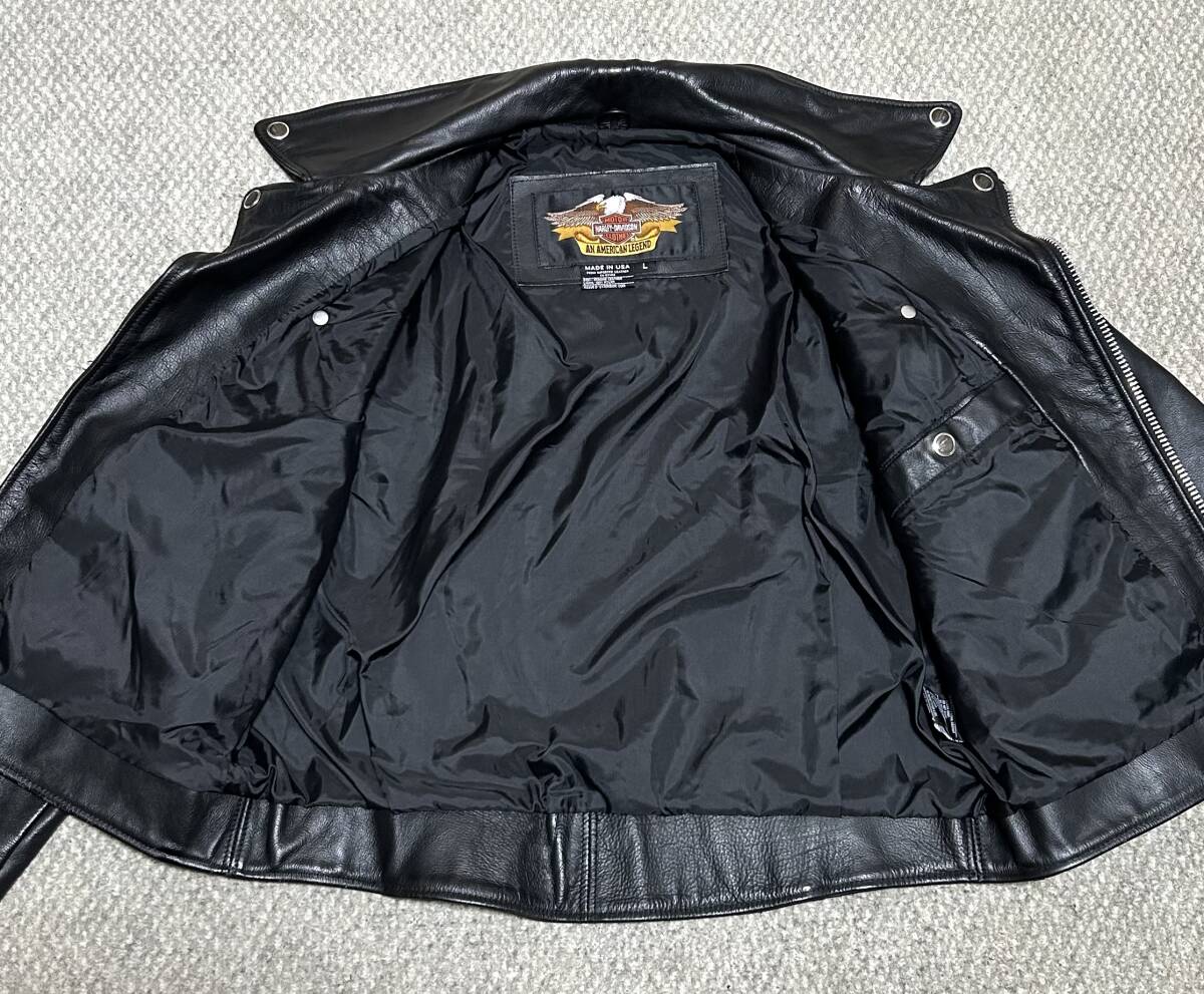 美品【L】米國(guó)制HARLEY ダブルライダース★gpz FATBOYハーレー softail★匿名配送★ショベル　ダイナ　スポスタ