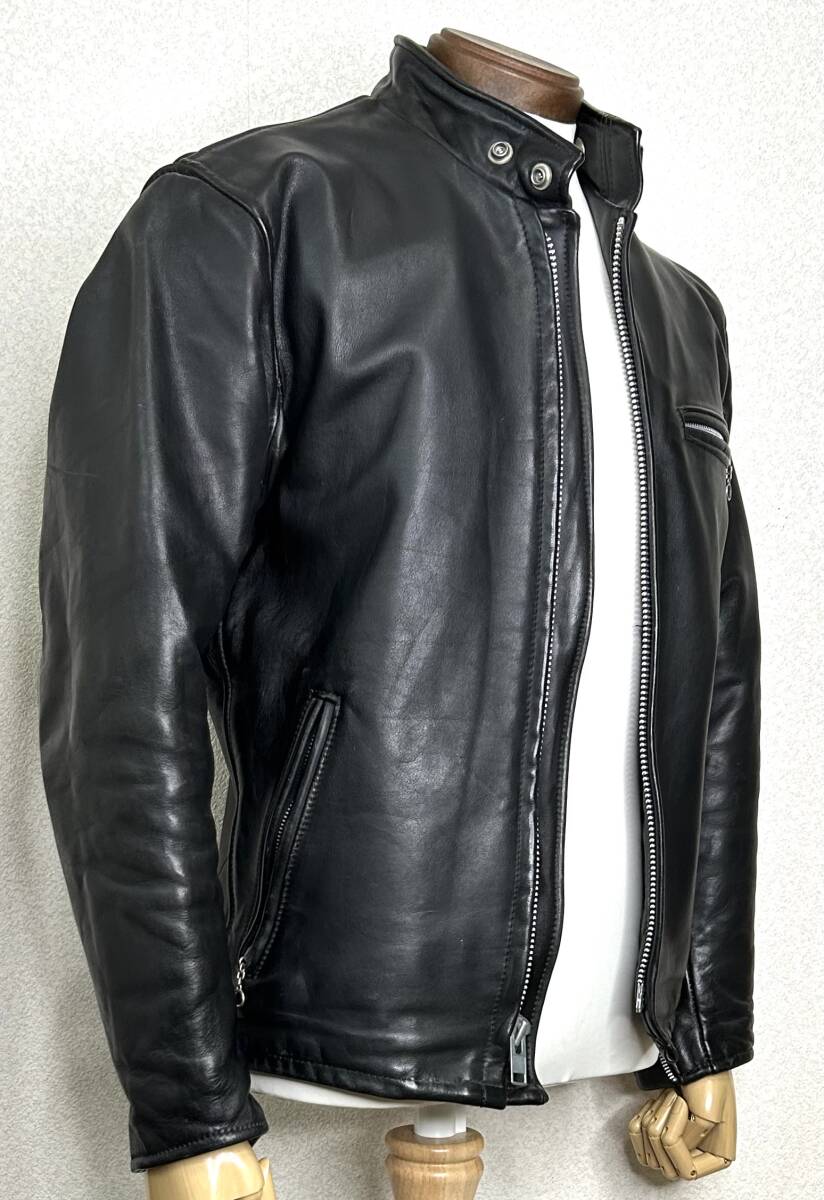 良品⑦schott 641【36】米國制シングルライダース◇牛革ジャン ハーレーgpzショベル★匿名配送