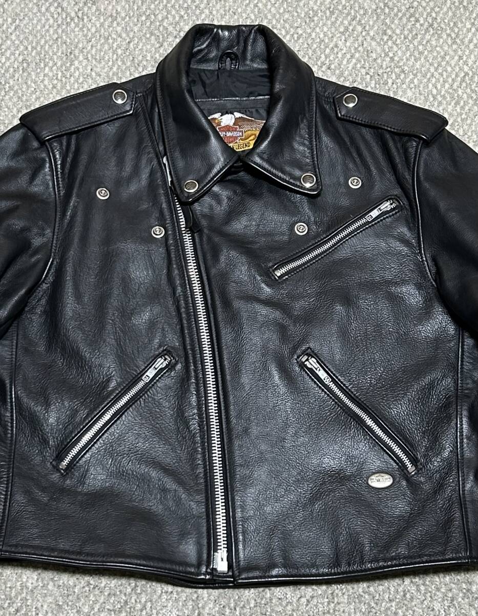 美品【L】米國(guó)制HARLEY ダブルライダース★gpz FATBOYハーレー softail★匿名配送★ショベル　ダイナ　スポスタ