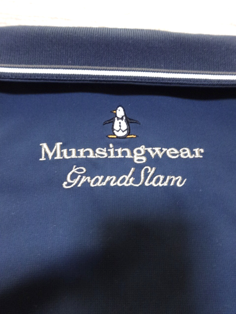  Munsingwear　マシングウェア　グランドスラム　春秋ブルゾン　L　軽く羽織って下さい　アウター　紺色　Lネイビー
