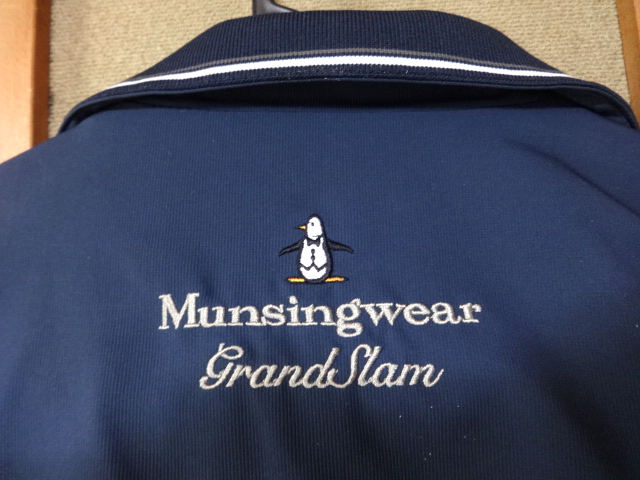  Munsingwear　マシングウェア　グランドスラム　春秋ブルゾン　L　軽く羽織って下さい　アウター　紺色　Lネイビー