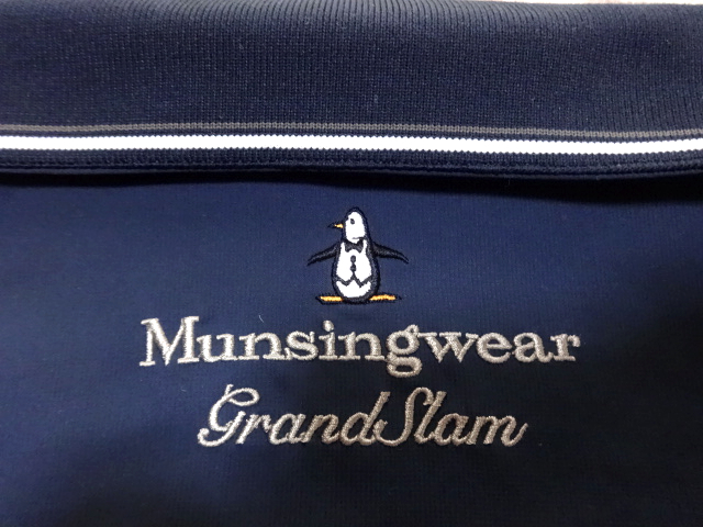  Munsingwear　マシングウェア　グランドスラム　春秋ブルゾン　L　軽く羽織って下さい　アウター　紺色　Lネイビー