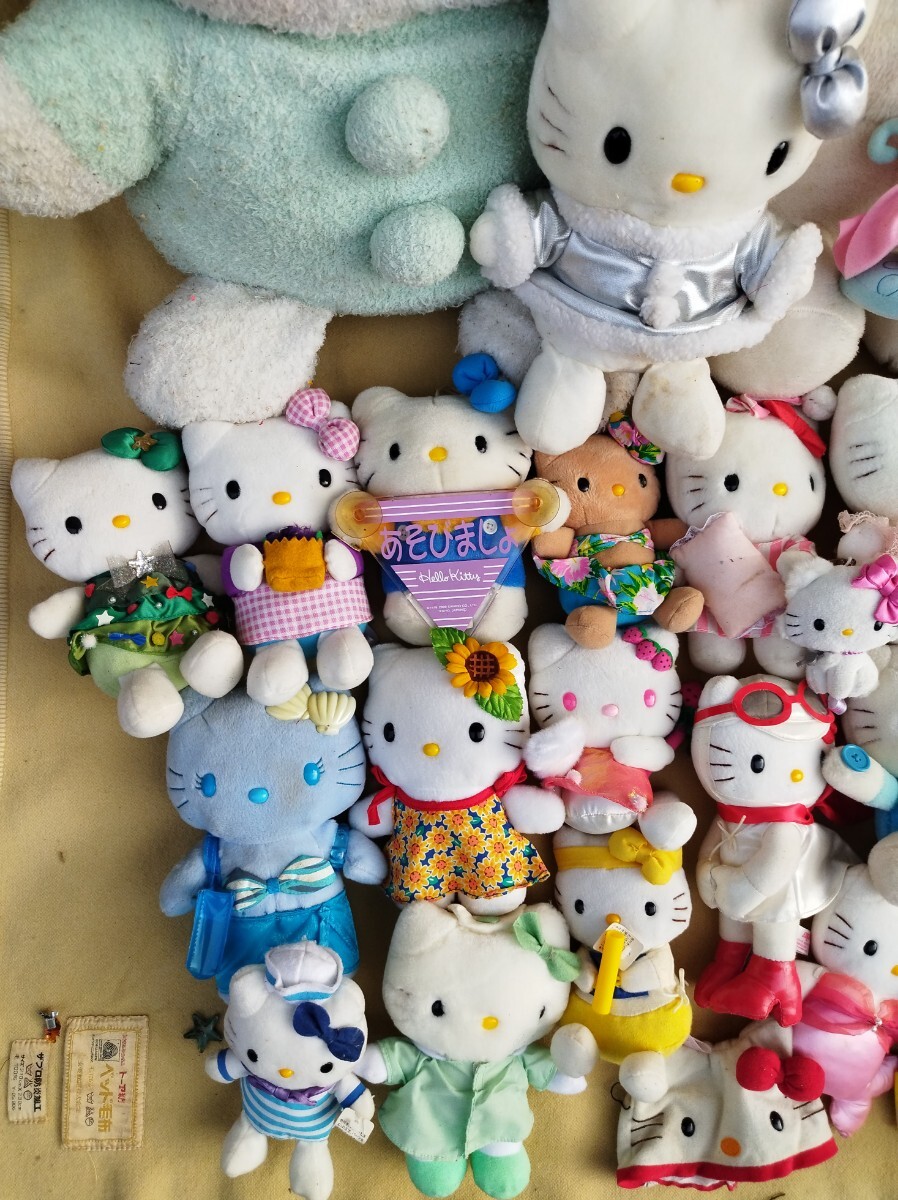 【まとめ売り】キティちゃん 85點セット ぬいぐるみ バッグ ハローキティ サンリオ マスコット 當(dāng)時物 キティ 大量 ご當(dāng)?shù)?3個口 #71