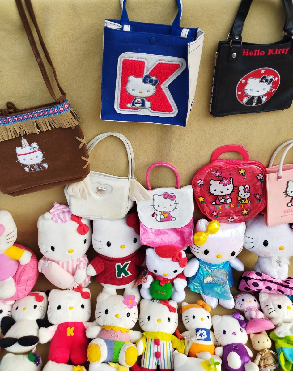 【まとめ売り】キティちゃん 85點セット ぬいぐるみ バッグ ハローキティ サンリオ マスコット 當(dāng)時物 キティ 大量 ご當(dāng)?shù)?3個口 #71