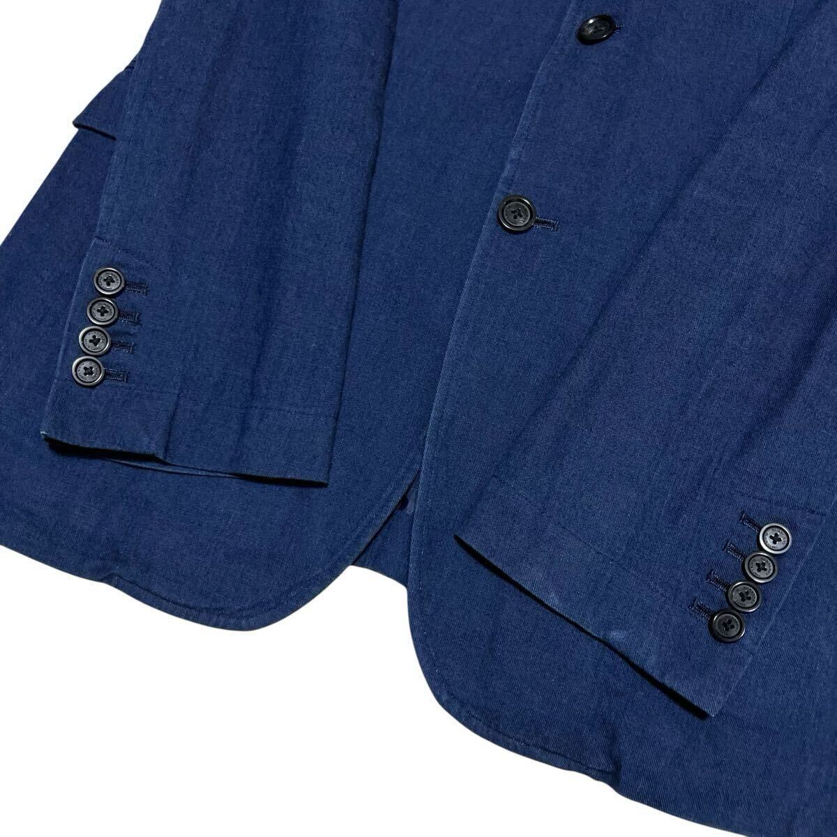 BURBERRY BLACK LABEL サマー コットンテーラードジャケット バーバリーブラックレーベル テーラード サマージャケット L