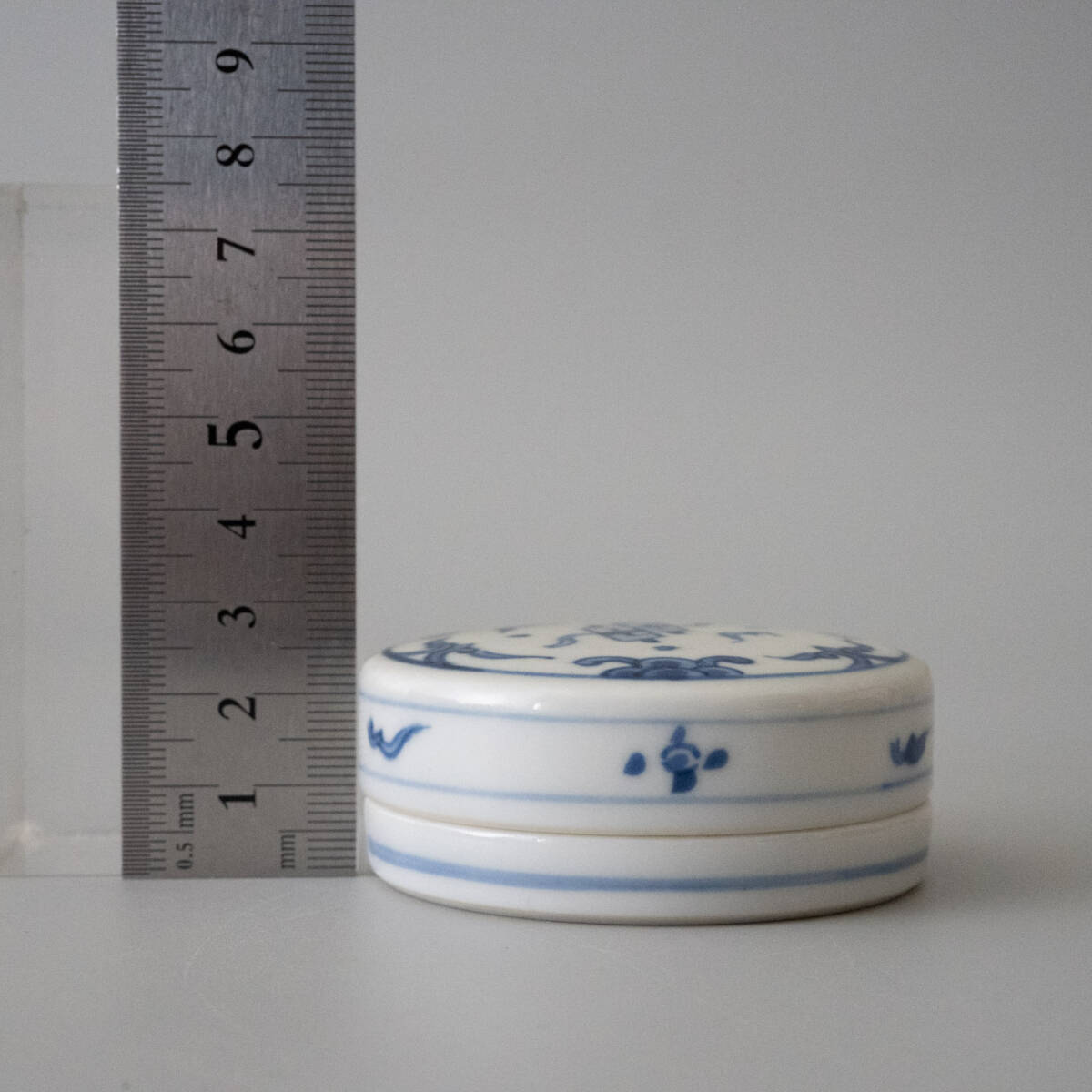 淡海ぜぜ 陽炎園造 染付 宝つくし 香合 茶道具_画像6