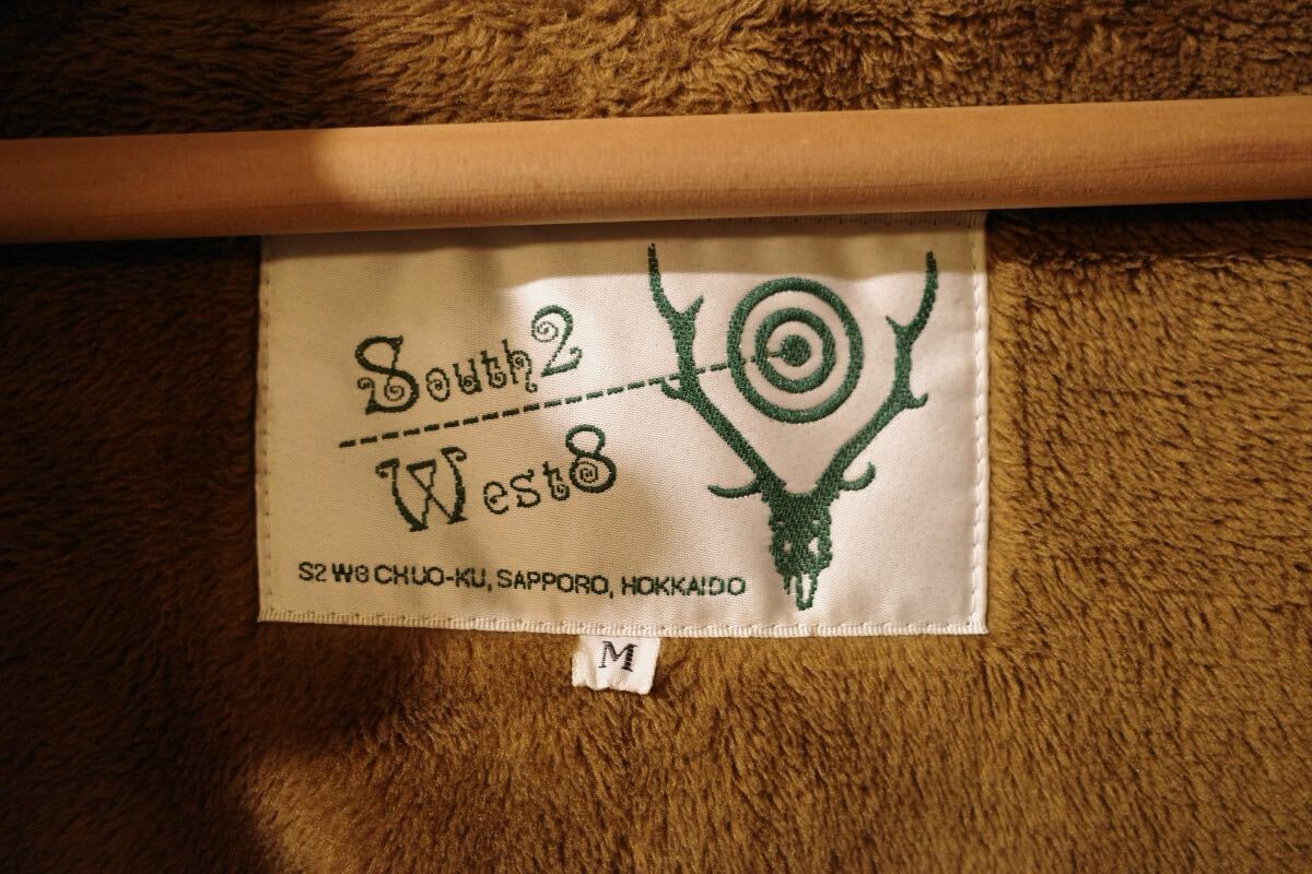 South2 west8 コーデュロイ フード コート M ブラウン 茶 起毛 _画像5
