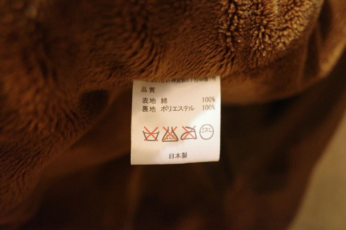 South2 west8 コーデュロイ フード コート M ブラウン 茶 起毛 _画像9
