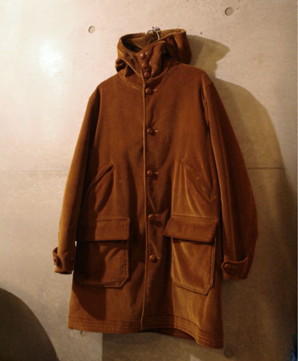South2 west8 コーデュロイ フード コート M ブラウン 茶 起毛 _画像1