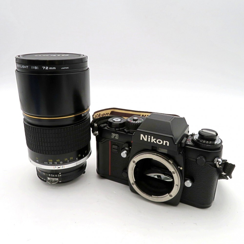 1 иен ~ Nikon Nikon F3 однообъективный зеркальный пленочный фотоаппарат NIKKOR*ED 180mm 1:2.8 линзы электризация только проверка settled работоспособность не проверялась текущее состояние товар 3798051
