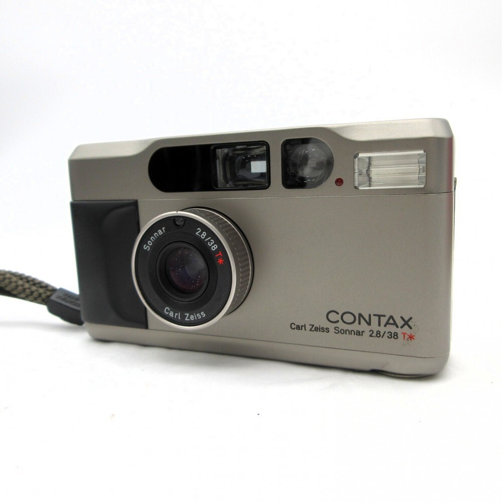 1 иен ~ Contax Contax T2 пленочный фотоаппарат Carl Zeiss Sonnar 2.8/38 T* с футляром с ящиком работа дефект есть утиль 3734704