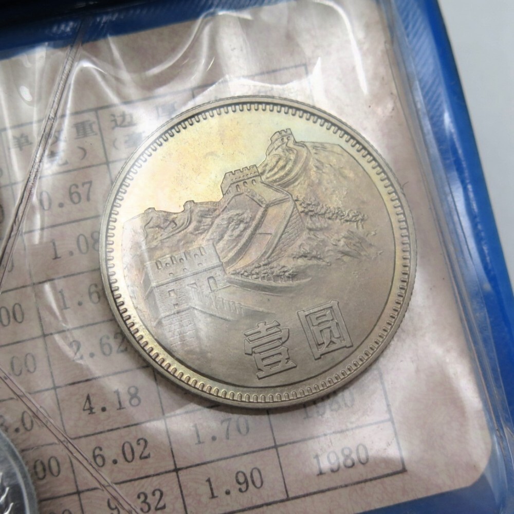 1円〜 中国人民銀行 1980年 7種 ミントセット 貨幣セット