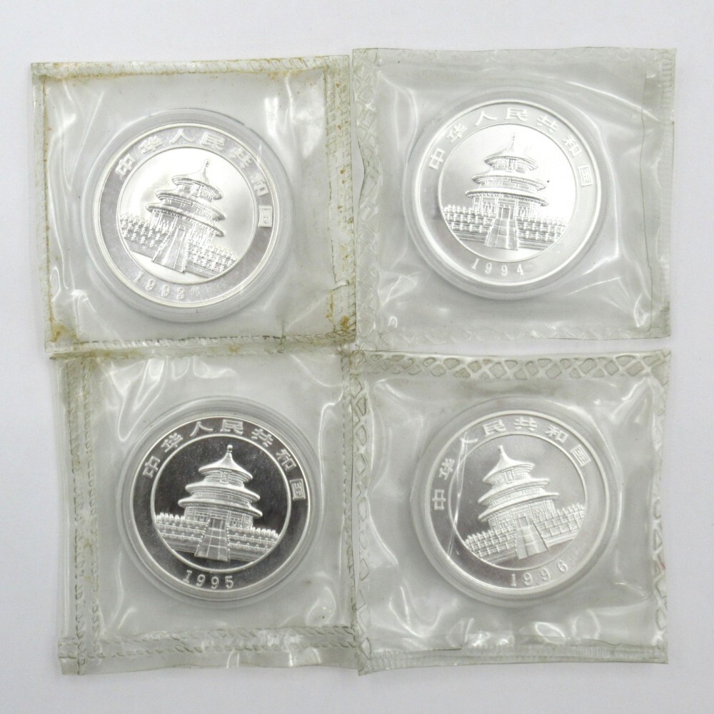 希少1995年 中国 パンダ銀貨 1オンス銀貨