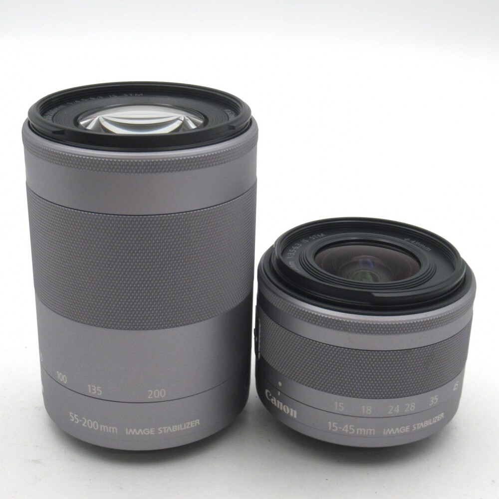 1円? Canon キヤノン EOS Kiss M2 ミラーレス一眼カメラ レンズ2點(diǎn) 動(dòng)作確認(rèn)済 現(xiàn)狀品 3832815