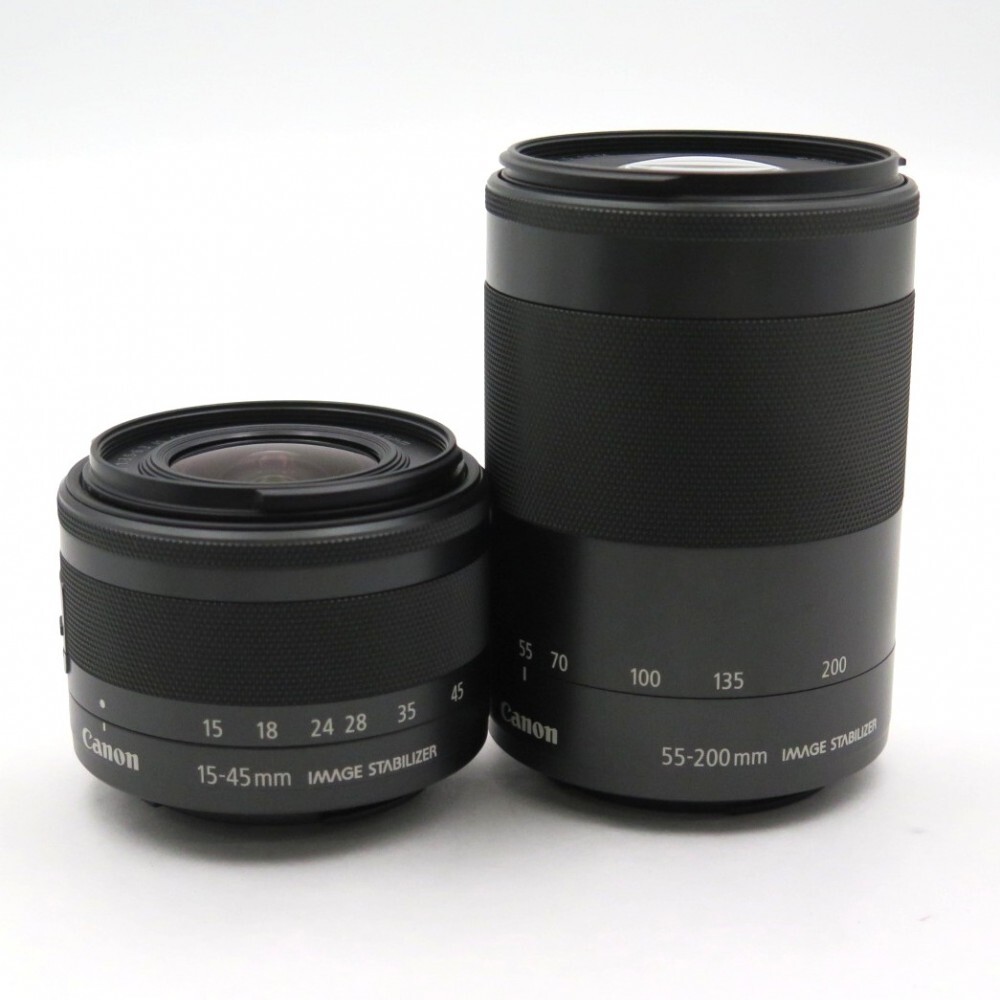1円? Canon キヤノン Canon EOS M2 ミラーレス一眼カメラ レンズ2點(diǎn) 箱付 動(dòng)作確認(rèn)済 現(xiàn)狀品 3836903