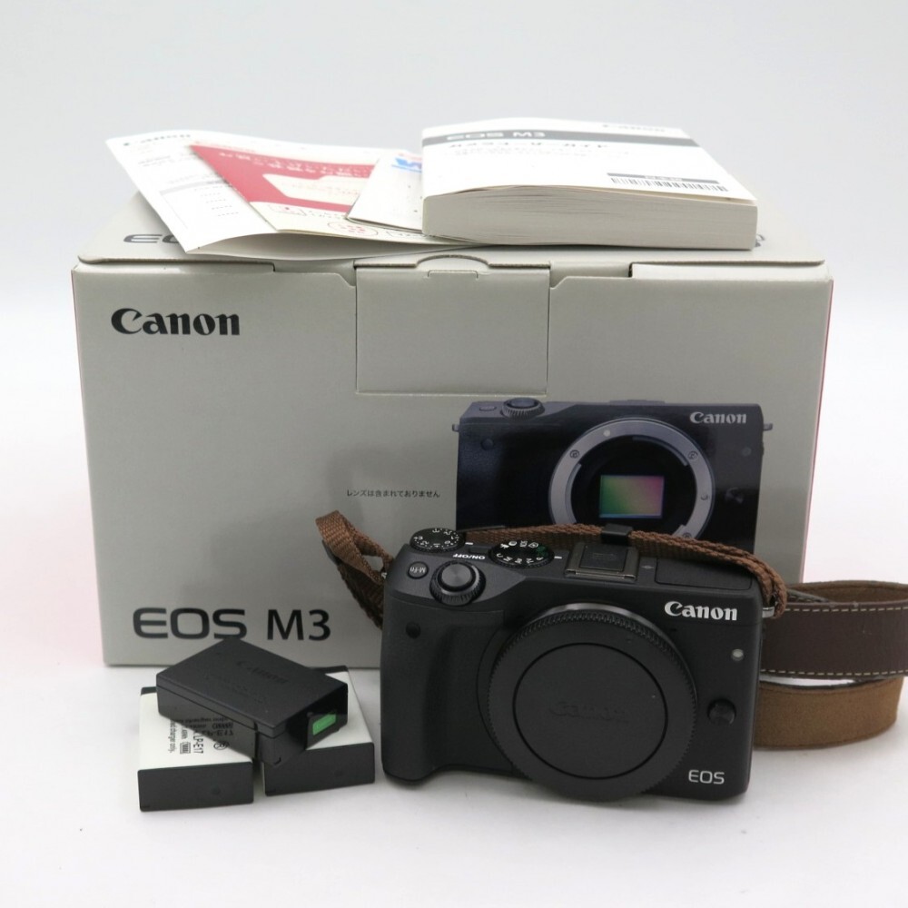 1円? Canon キヤノン EOS M3 ミラーレス一眼カメラ ボディのみ 箱付 動作未確認(rèn) 現(xiàn)狀品 3800534