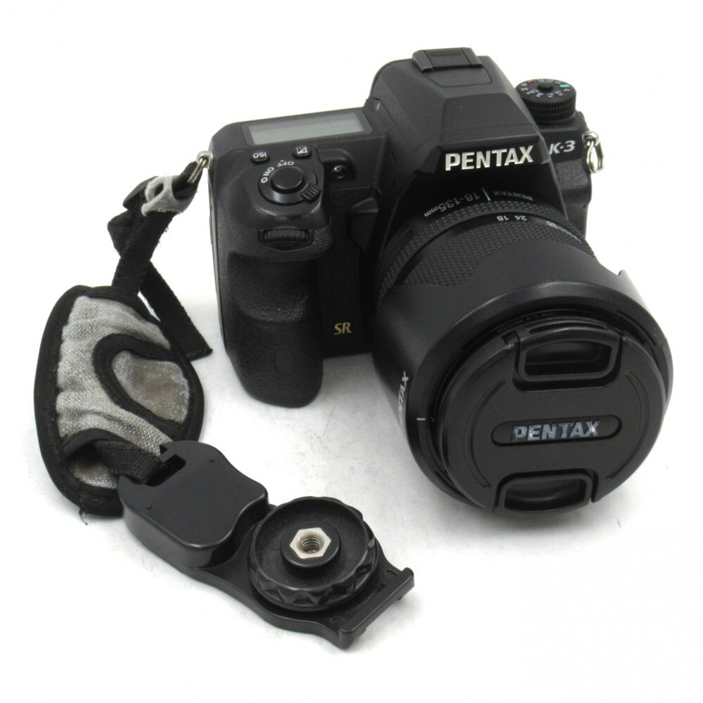 1円? PENTAX ペンタックス K-3 デジタル一眼レフカメラ smc PENTAX-DA 1:3.5-5.6 18-135mm ED AL IF DC WR 動(dòng)作未確認(rèn) 現(xiàn)狀品 3808809