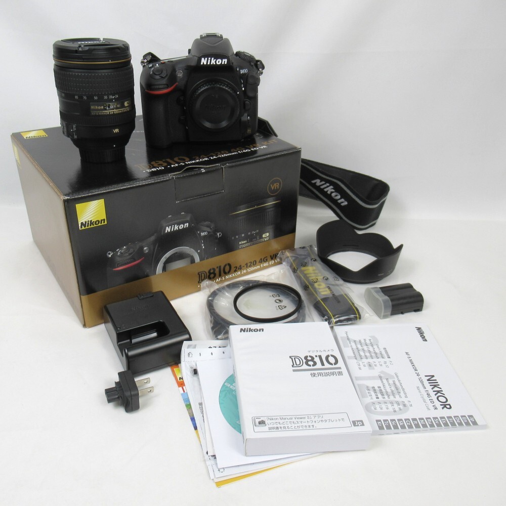1円? Nikon ニコン D810 デジタル一眼レフカメラ AF-S NIKKOR 24-120m 1:4G ED レンズ 箱付 動作確認済 現(xiàn)狀品 3800536