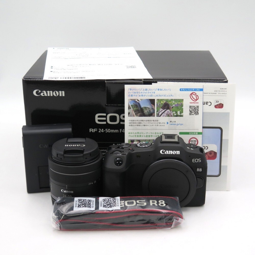 1円? Canon キヤノン EOS R8 ミラーレス一眼カメラ RF 24-50mm F4.5-6.3 IS STM KIT 箱付 動作確認(rèn)済 現(xiàn)狀品 3845630
