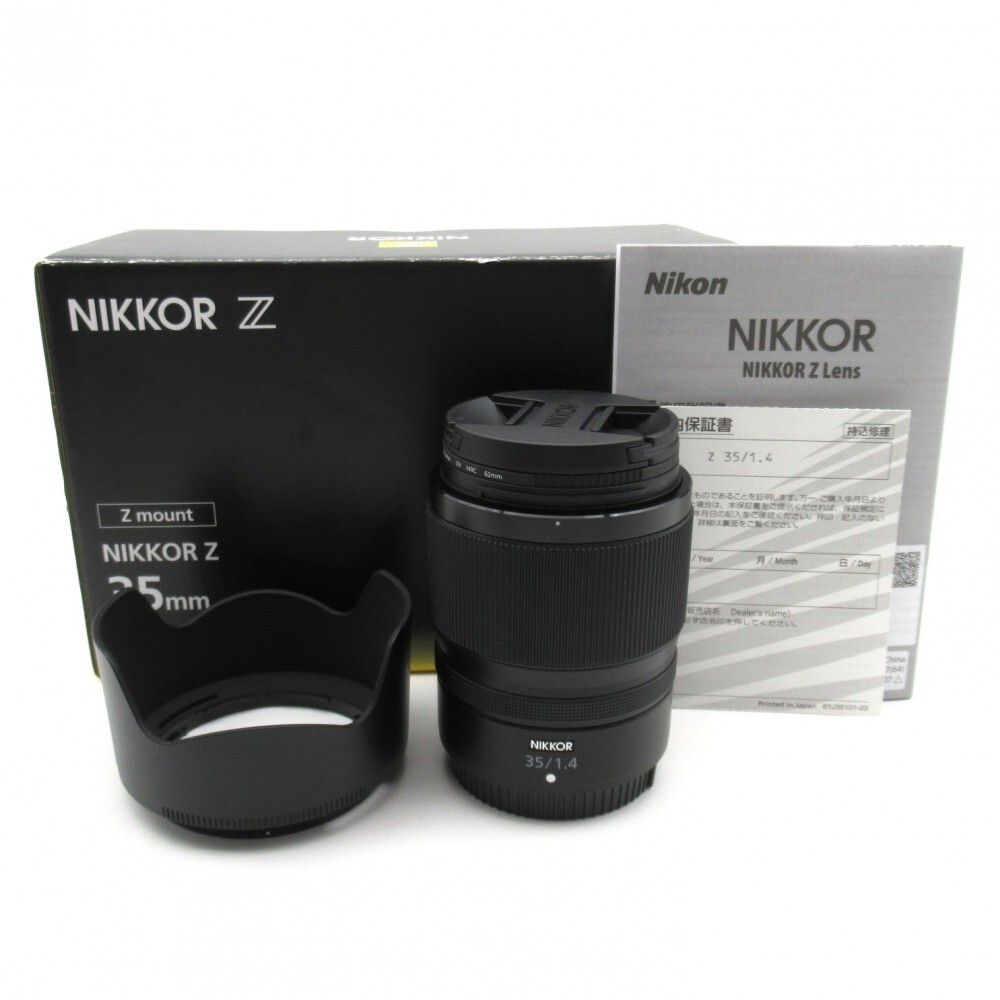 1 иен ~ Nikon Nikon NIKKOR Z 35mm F1.4 одиночный подпалина пункт линзы с ящиком работоспособность не проверялась текущее состояние товар 3840900