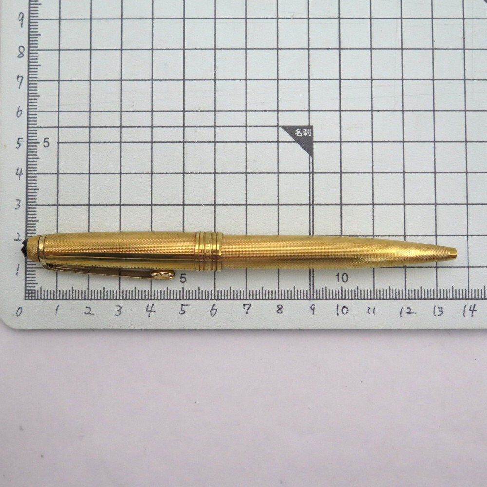 1円? MONTBLANC モンブラン マイスターシュテュック ソリテール バーレイ ゴールド ボールペン 筆記確認(rèn)済 現(xiàn)狀品 3817147
