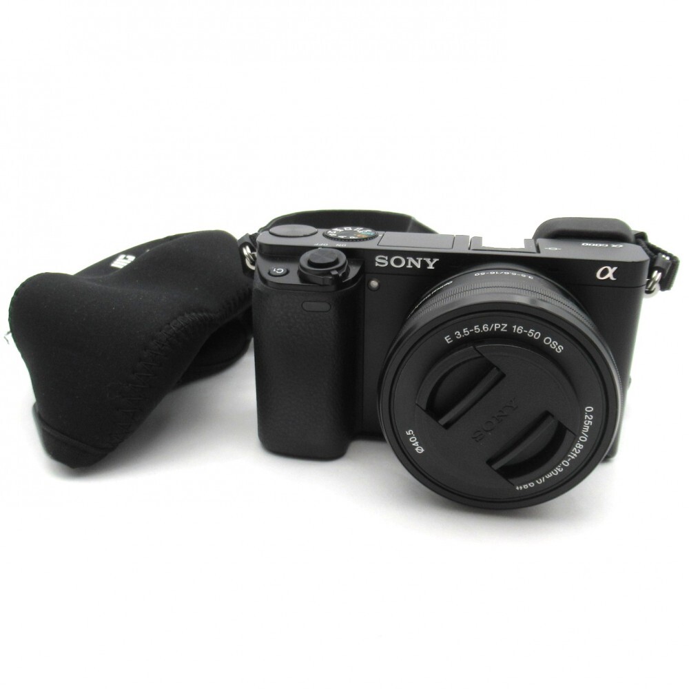 1円? SONY ソニー α6000 ミラーレスカメラ E 3.5-5.6/PZ 16-50mm OSS レンズ ケース付 動(dòng)作確認(rèn)済 現(xiàn)狀品 3805409
