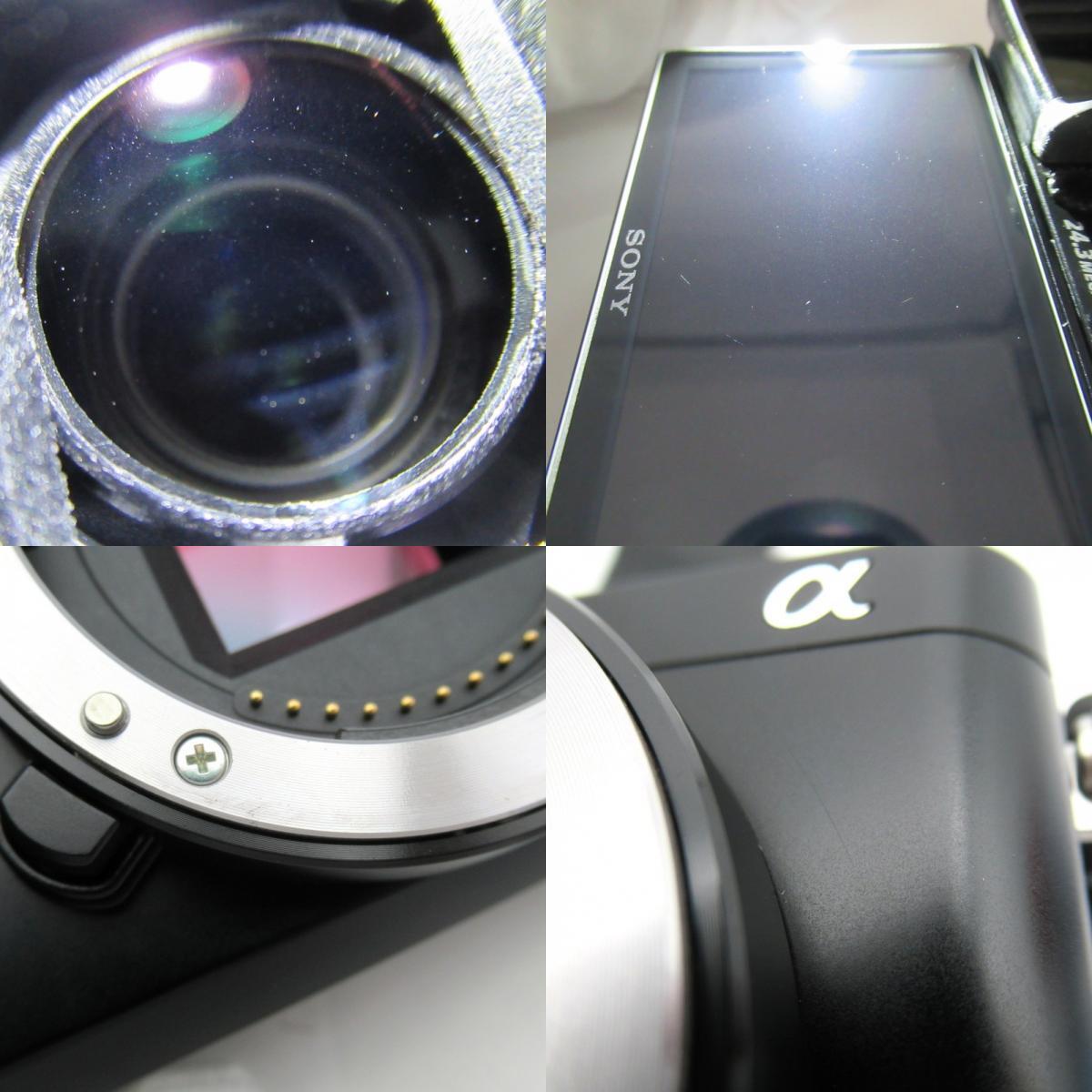 1円? SONY ソニー α6000 ミラーレスカメラ E 3.5-5.6/PZ 16-50mm OSS レンズ ケース付 動(dòng)作確認(rèn)済 現(xiàn)狀品 3805409