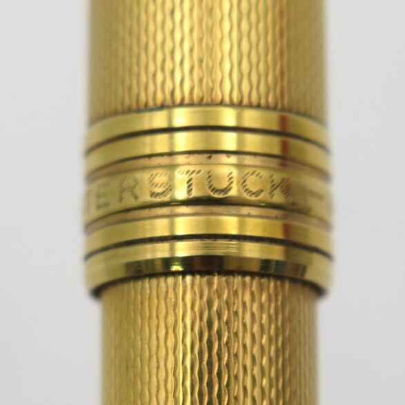1円? MONTBLANC モンブラン マイスターシュテュック ソリテール バーレイ ゴールド ボールペン 筆記確認(rèn)済 現(xiàn)狀品 3817147
