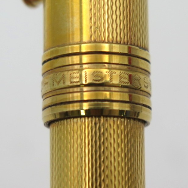 1円? MONTBLANC モンブラン マイスターシュテュック ソリテール バーレイ ゴールド ボールペン 筆記確認(rèn)済 現(xiàn)狀品 3817147