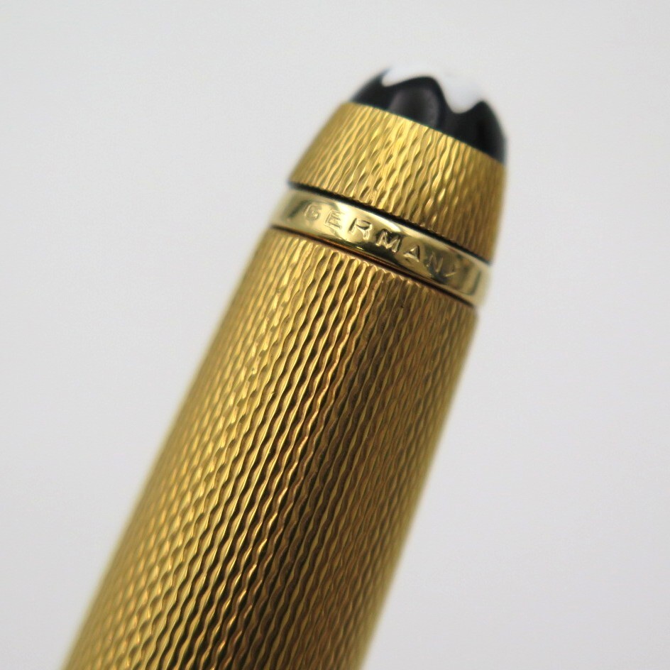 1円? MONTBLANC モンブラン マイスターシュテュック ソリテール バーレイ ゴールド ボールペン 筆記確認(rèn)済 現(xiàn)狀品 3817147