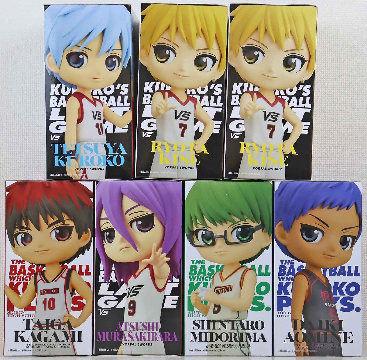 M◎未使用品◎フィギュア『Qposket 黒子のバスケ 7点セット