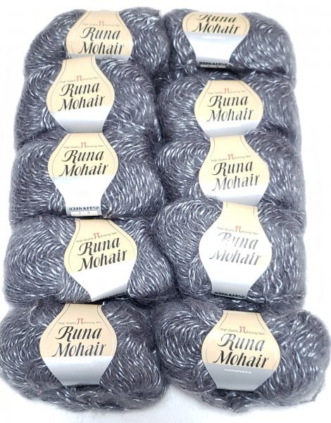 毛糸990　ハマナカ　ルナモヘア　40ｇ×10玉_画像1