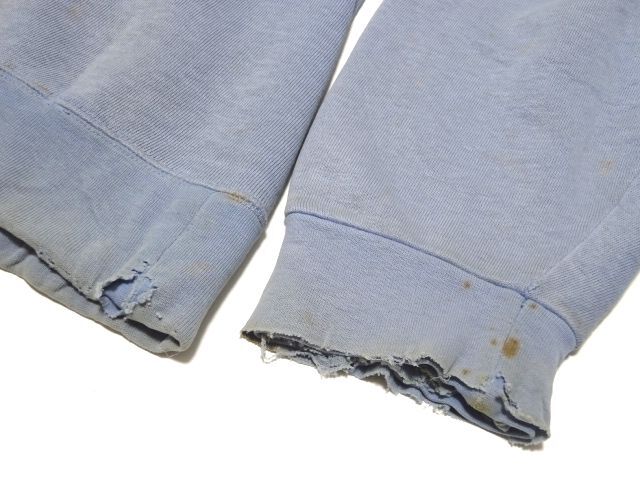 VAN JACKET 70s vintage original SWEATSHIRT / ヴァンヂャケット 襟付き 前V スウェット IVY TRAD ボロ メンズ 当時物_画像5