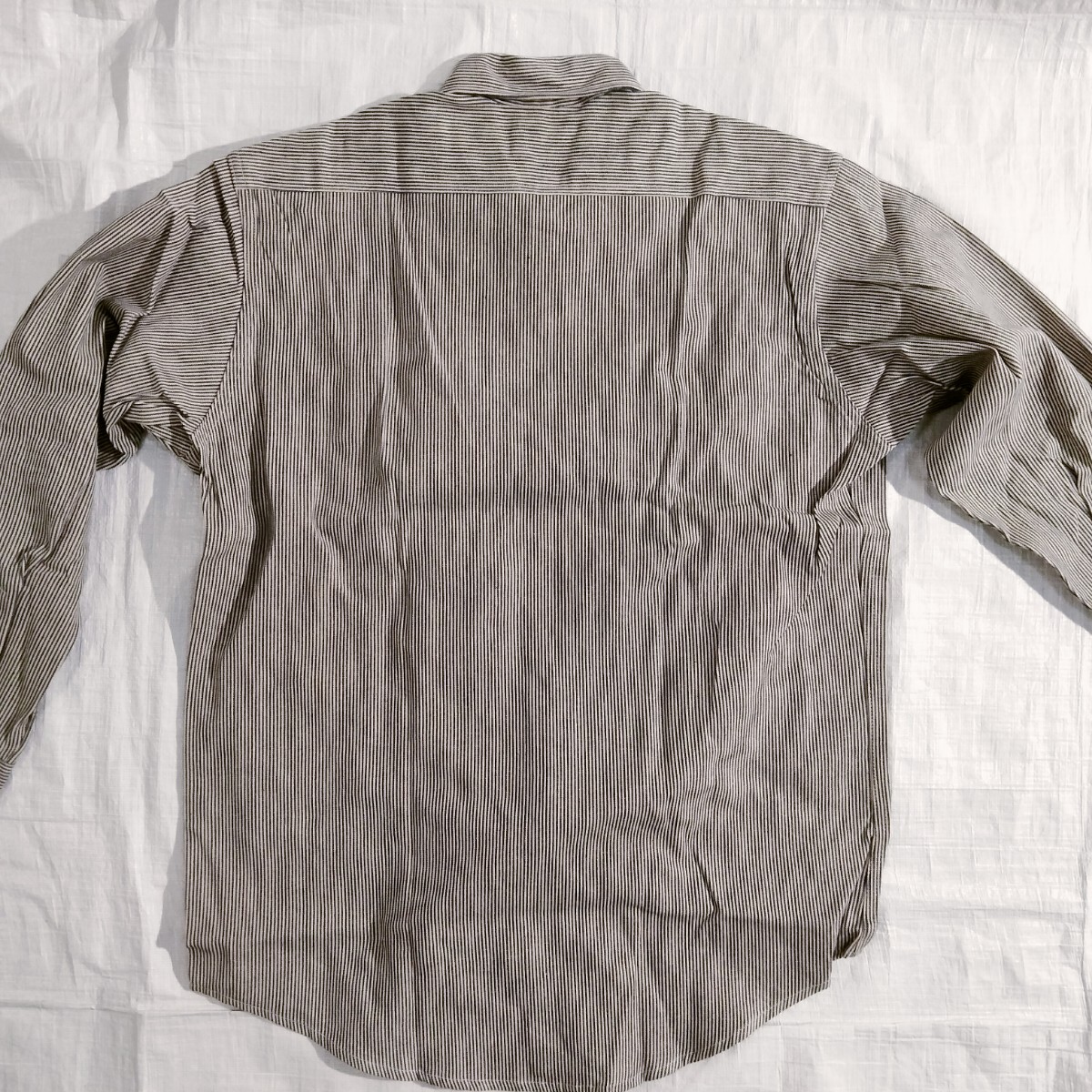 BIG MAC ビッグマック ヒッコリー ストライプ 長袖 ワークシャツ L 80?90's vintage deadstock デッドストック　6ボタン bigmac jcpenny