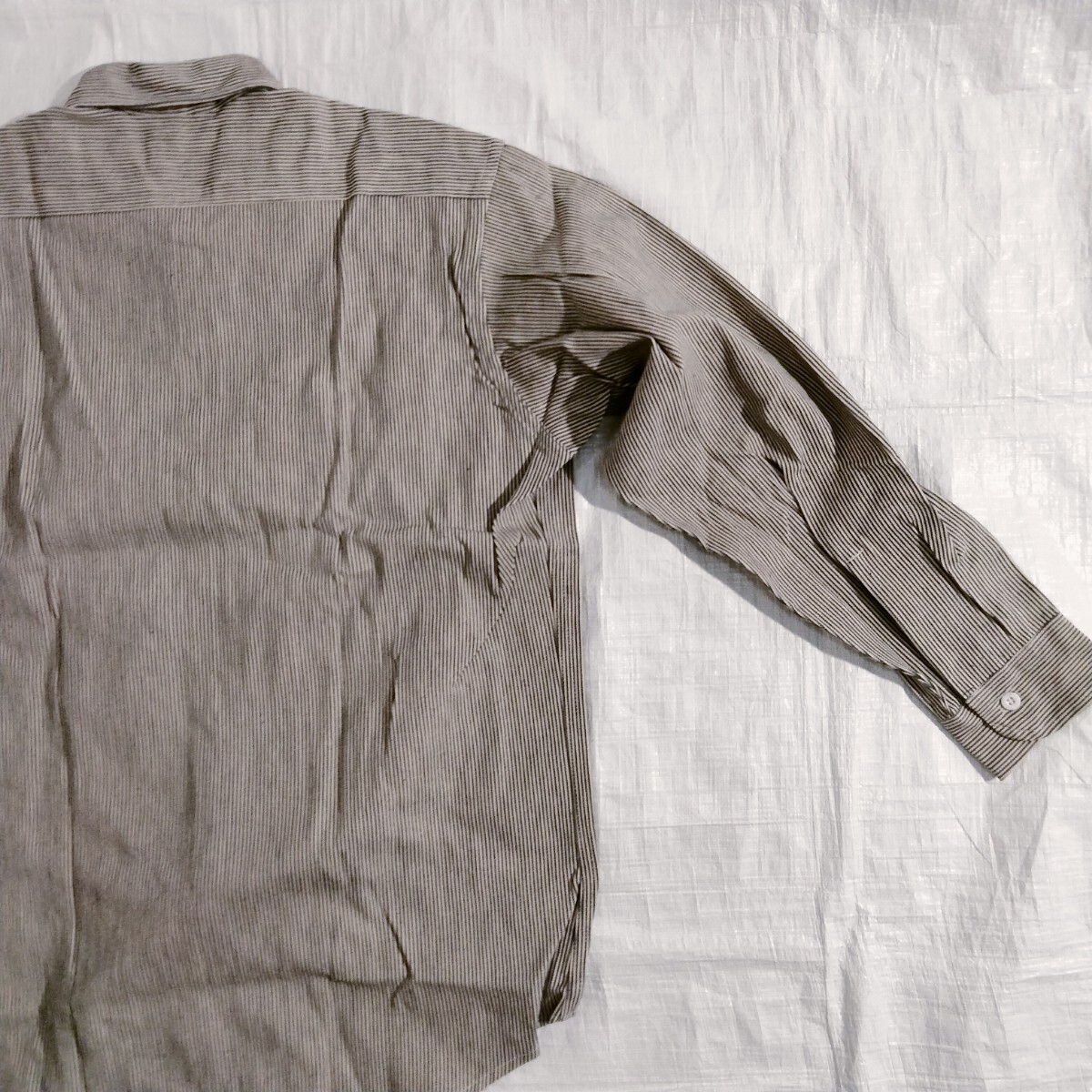 BIG MAC ビッグマック ヒッコリー ストライプ 長袖 ワークシャツ L 80?90's vintage deadstock デッドストック　6ボタン bigmac jcpenny