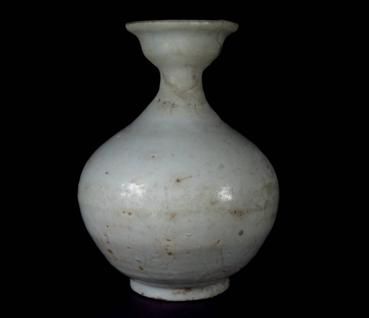 コレクター整理品 骨董品 李朝 白磁 青磁 長頸瓶 徳利 壺 ⑤ コレクター整理品 骨董品 李朝 白磁 青磁 長頸瓶 徳利 壺 ⑤