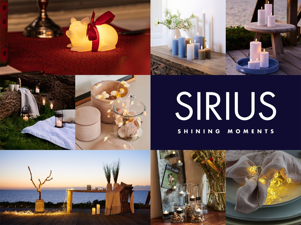 SIRIUS Vilma LEDガラスツリー Mサイズ Green クリスマスデコレーション ライト オブジェ 置物 裝飾 XMAS Christmas インテリア 北歐 雑貨