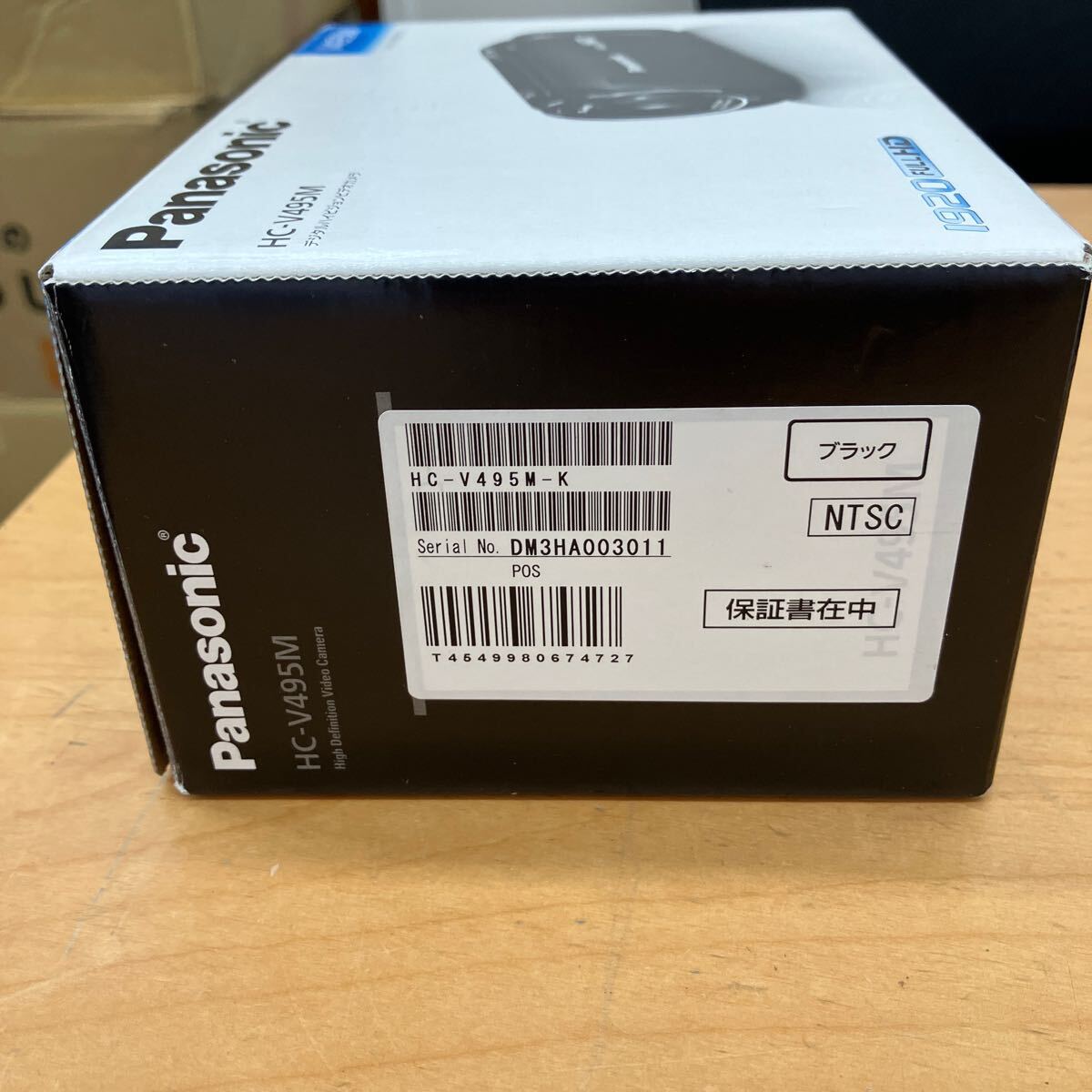【c742】未使用 Panasonic HC-V495M パナソニック ハイビジョン ビデオカメラ 內(nèi)蔵64GB