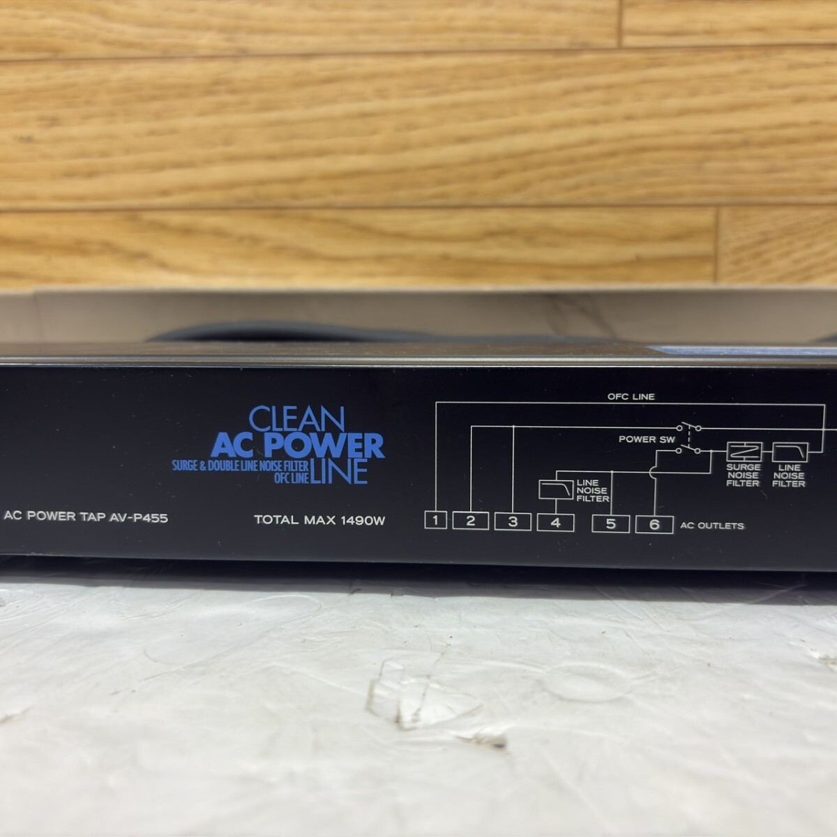 通電OK ジャンク TEAC ティアック パワーディストリビューター ACパワータップ AV-P455!
