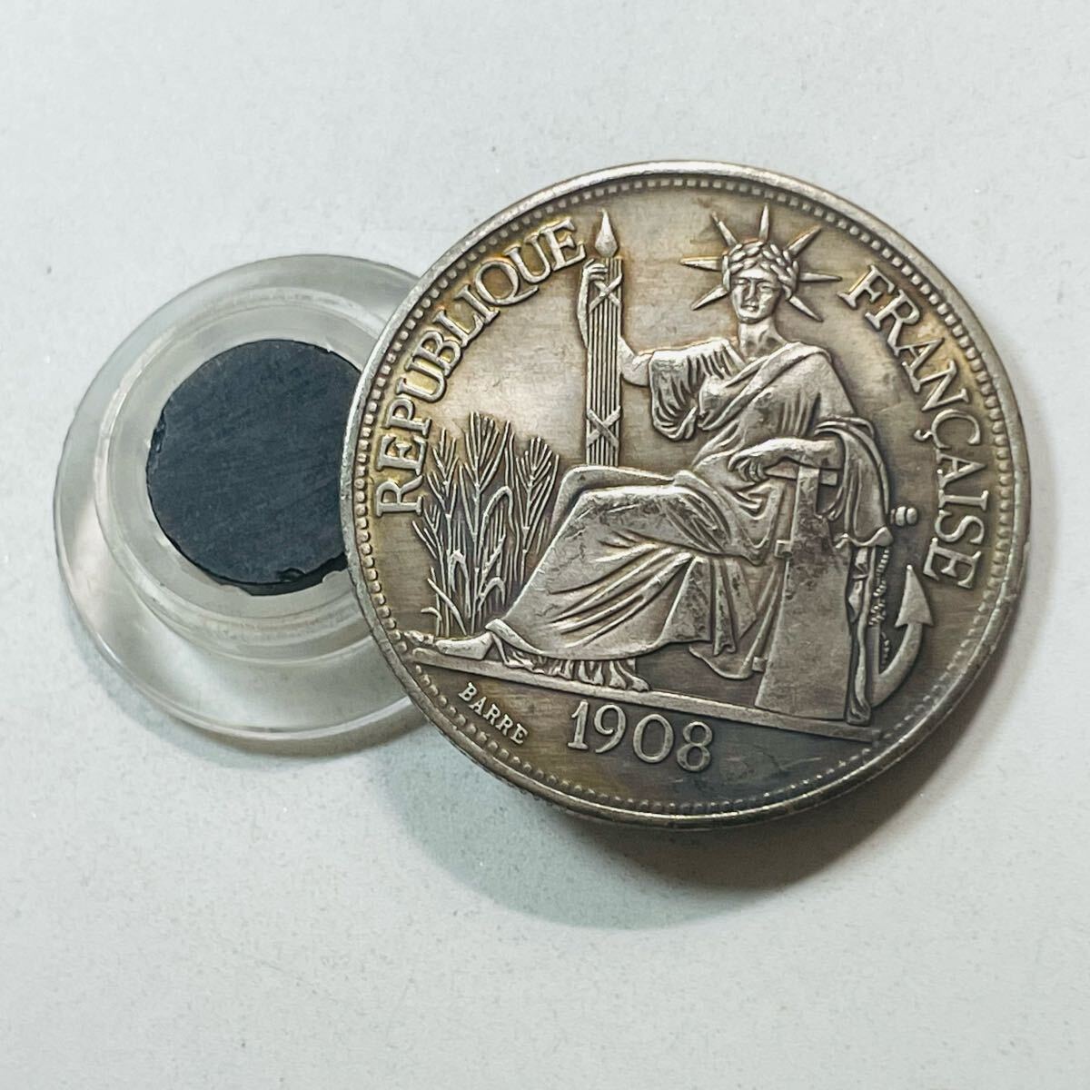 フランス 硬貨 古銭 フランス領インドシナ 1908年 フランス