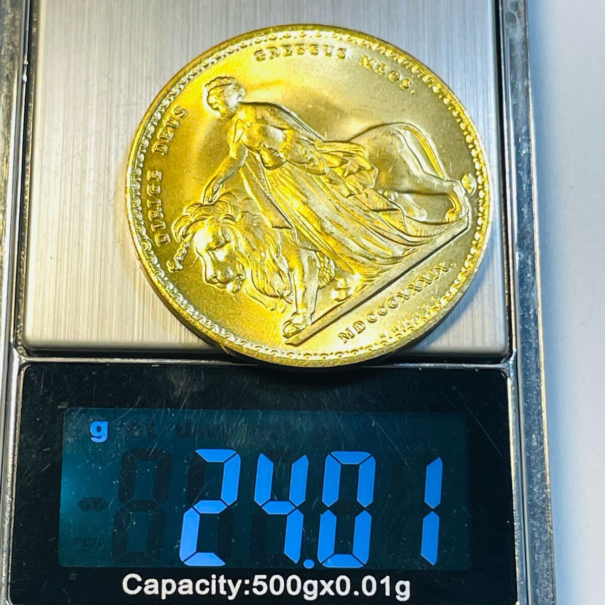 イギリス　硬貨　1939年　ウナとライオン 神が私の歩みを導いて下さいますように イギリス 硬貨 古銭 ヴィクトリア女王 1939年 ウナとライオン