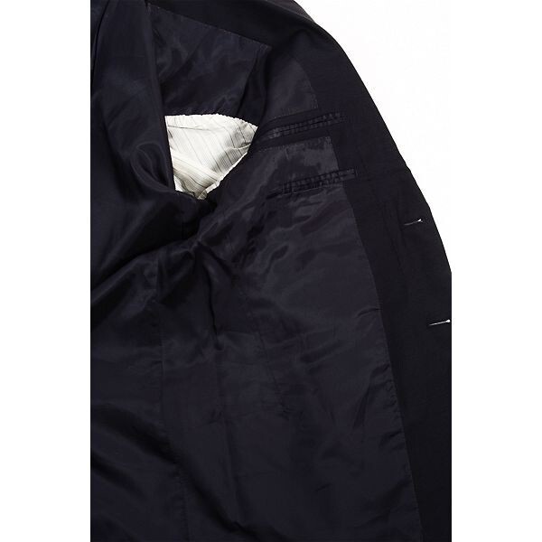 A5228/美品 秋冬 green label relaxing ユナイテッドアローズ ウール シルク テーラード シングル2Bジャケット 46 濃紺/メンズ スーツ用