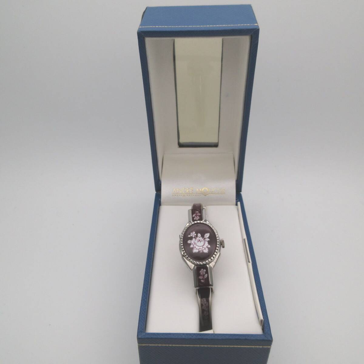 1円スタート アンドレ ムッシュ Andre Mouche スイス製 花柄