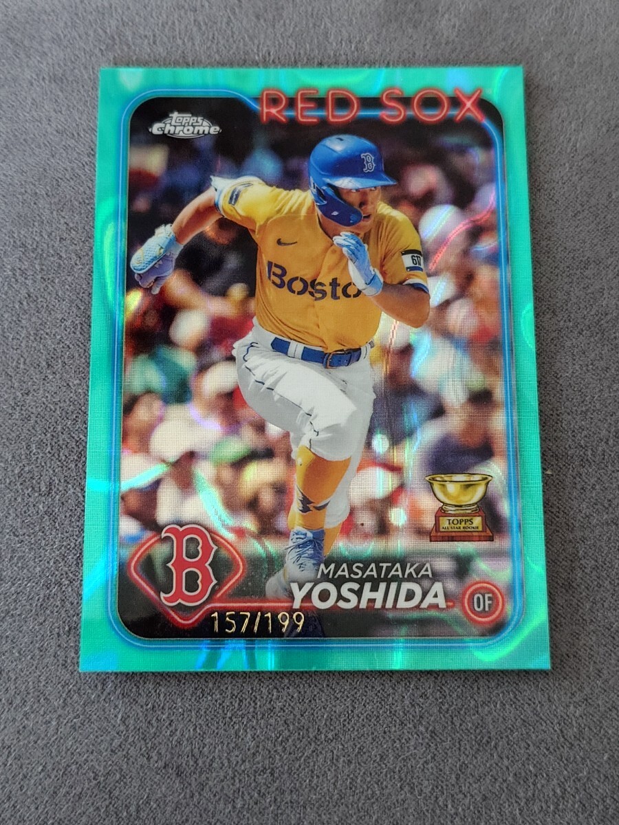 13 Masataka Yoshida [Aqua Refractor] #63 2024 Topps Chrome /199