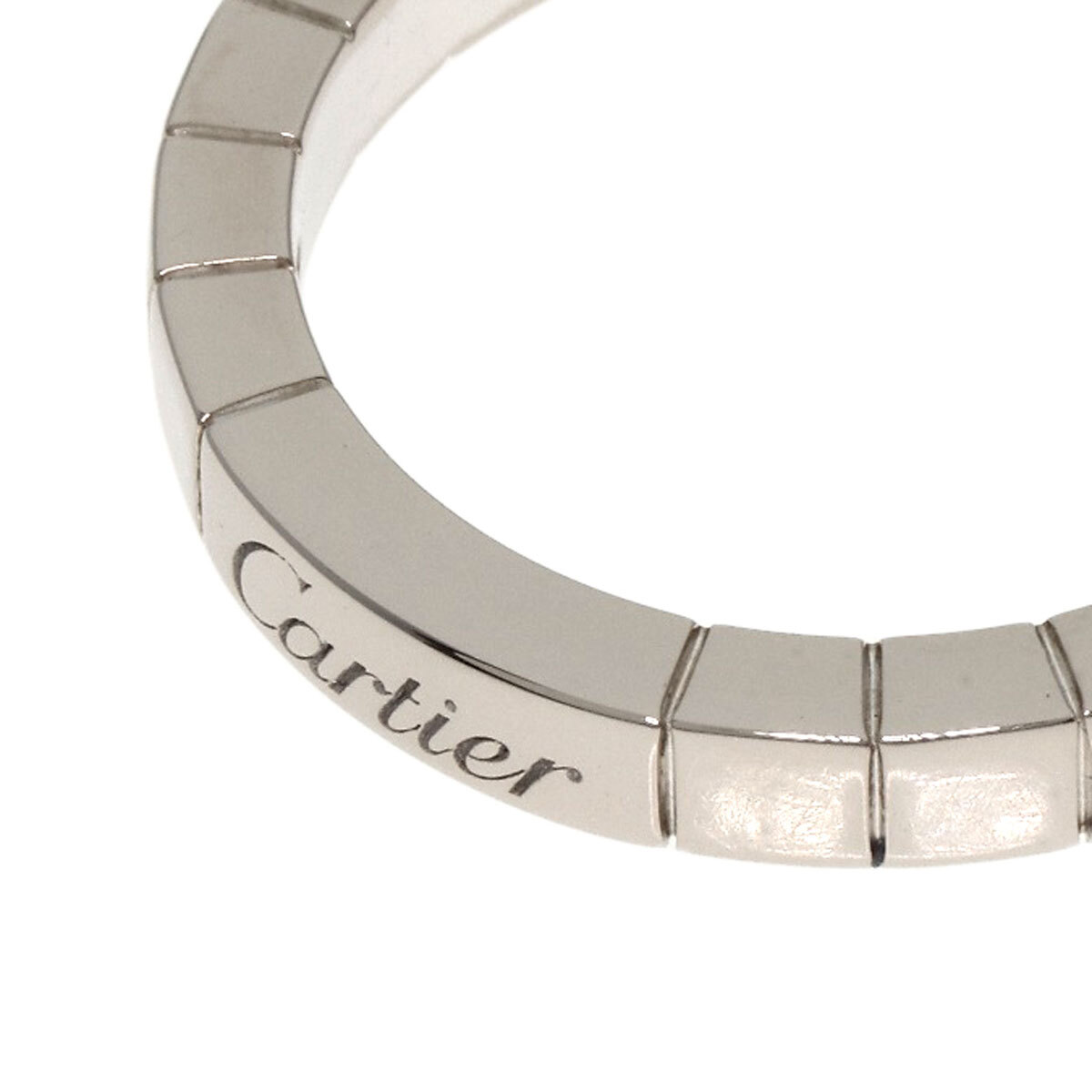 CARTIER カルティエ ラニエール 1P ダイヤモンド #56 リング?指輪 K18ホワイトゴールド レディース 中古