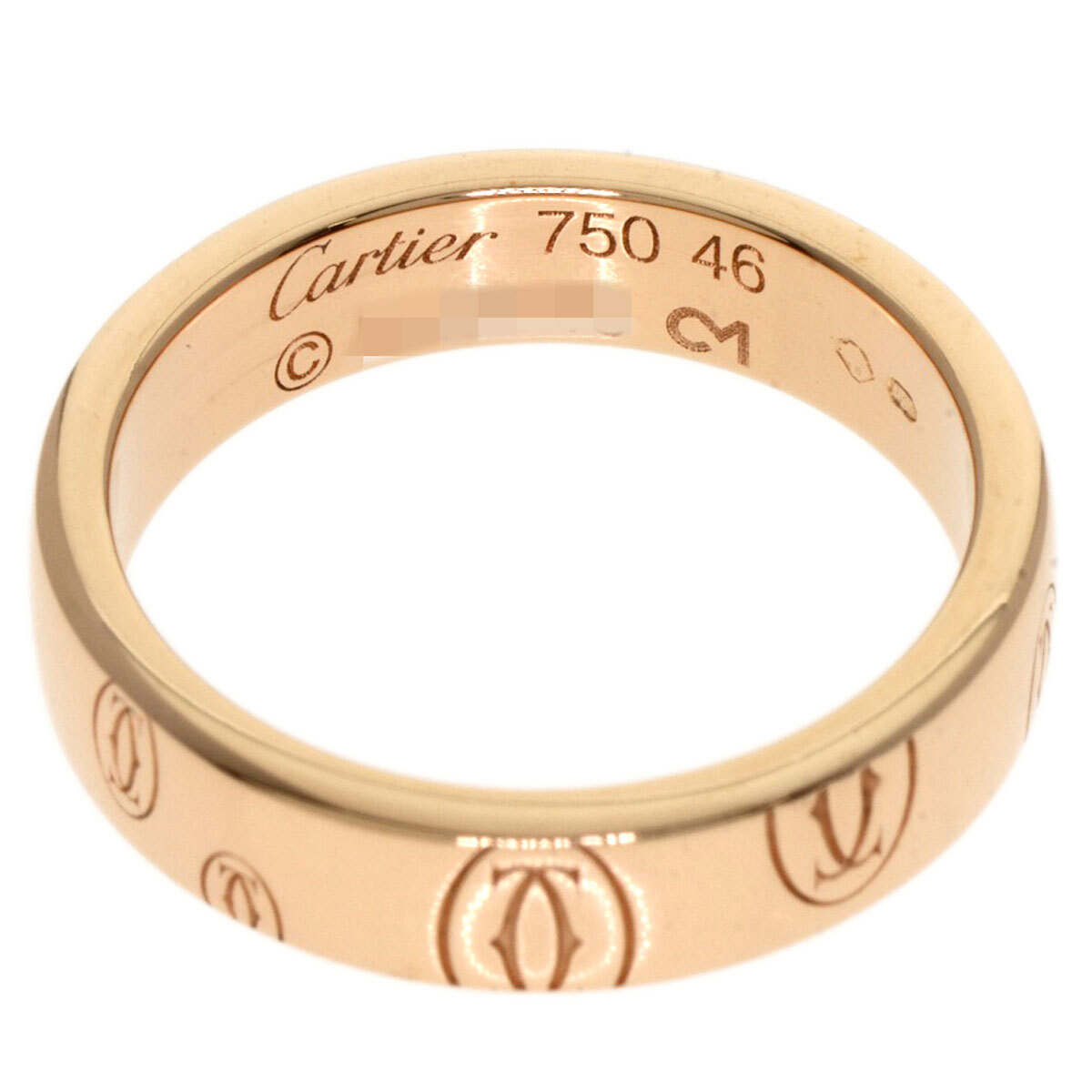CARTIER カルティエ ハッピーバースデー #46 リング?指輪 K18ピンクゴールド レディース 中古